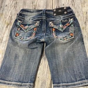 NWT Miss Me Bermuda Jean Shorts Little Girls Size 8